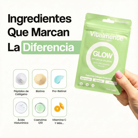 Parches de Colágeno GLOW™: Rejuvenece, Hidrata y Reafirma tu Piel