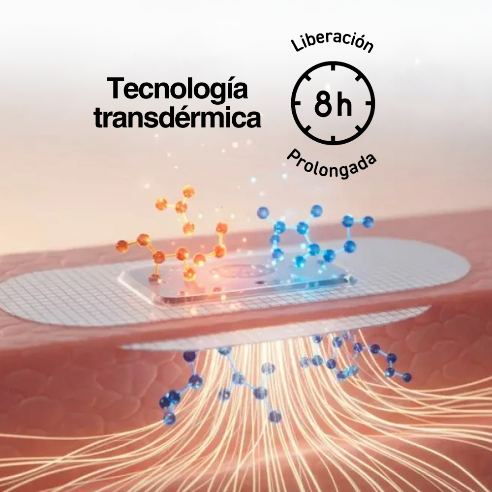 2. Tecnología transdérmica: absorción constante sin castigar tu cuerpo
